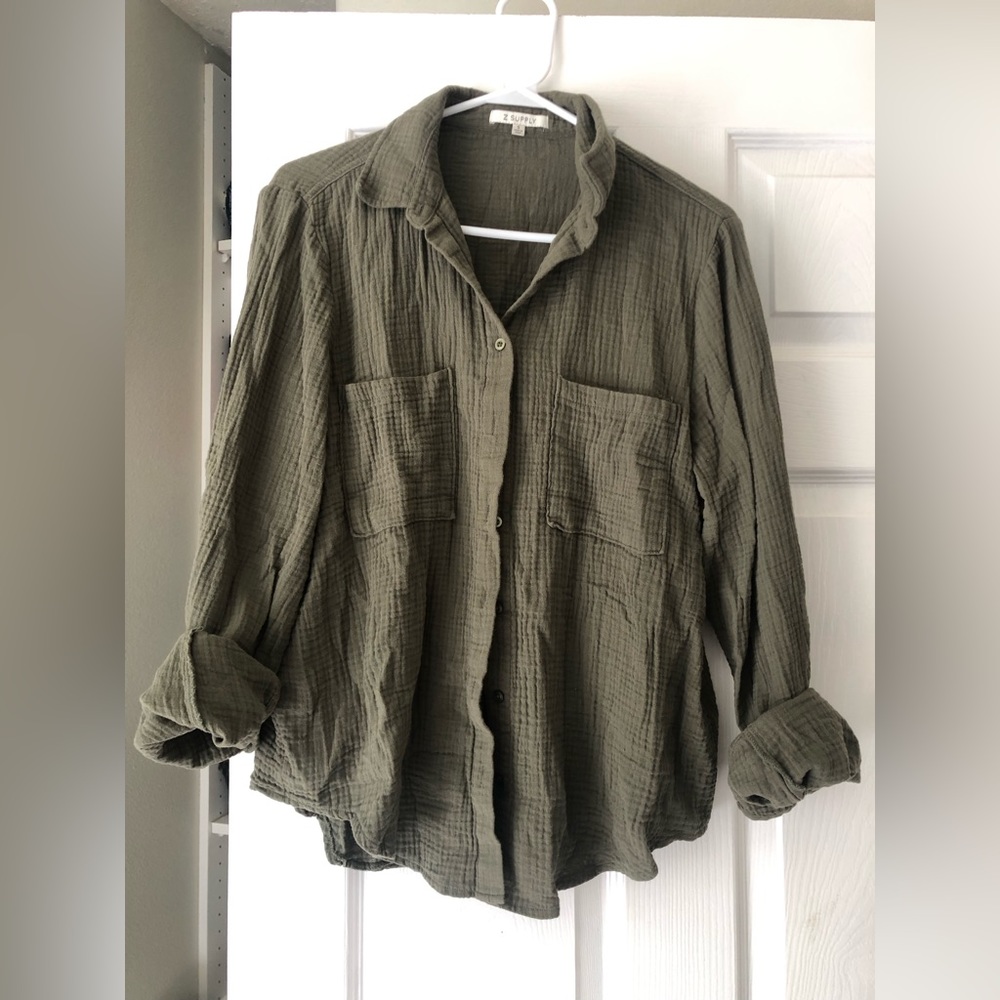Women’s z supply gauze top